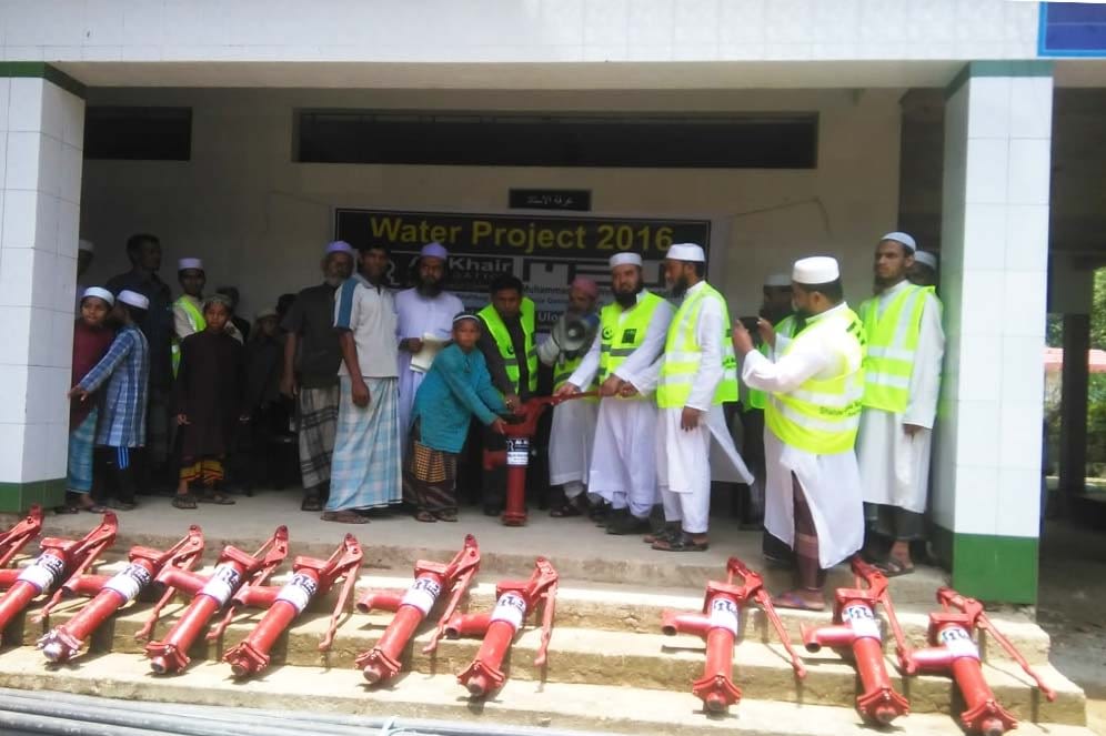 Free Tube-well-distribution, Shahbag Jamia Madania Qasimul Uloom Trust, Sylhet, Bangladesh