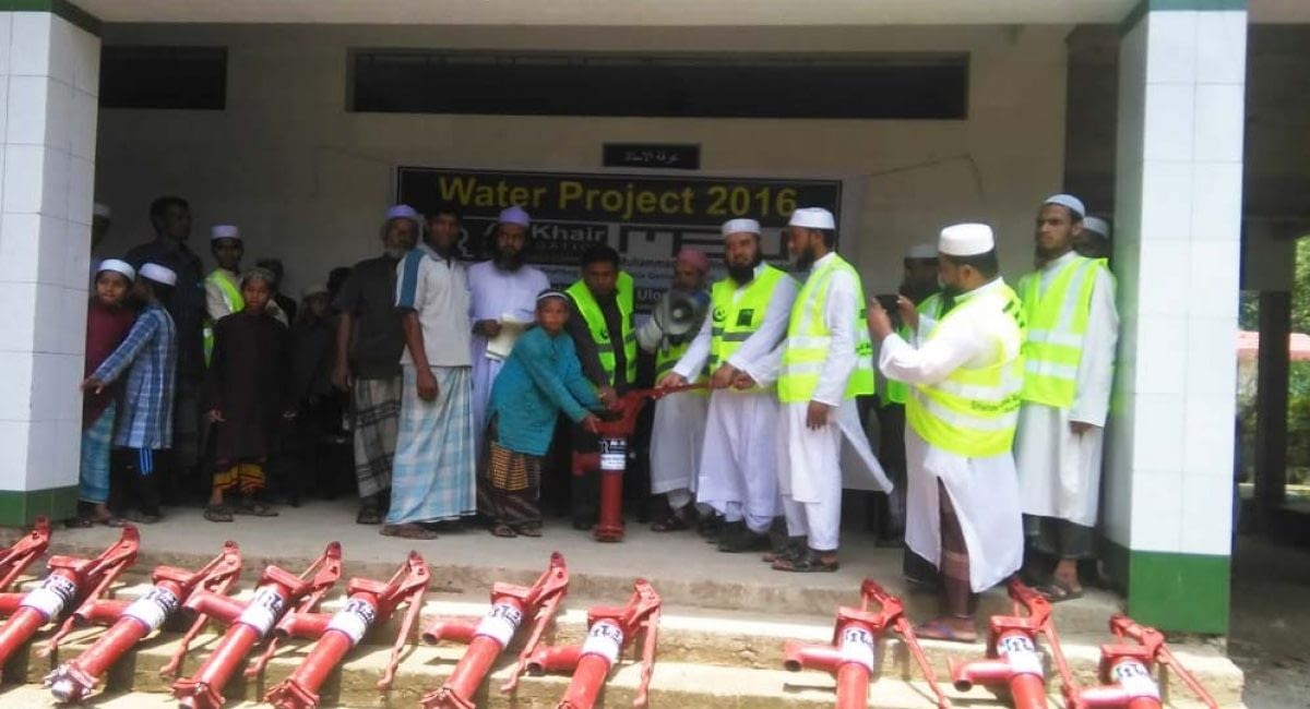 Free Tube-well-distribution, Shahbag Jamia Madania Qasimul Uloom Trust, Sylhet, Bangladesh
